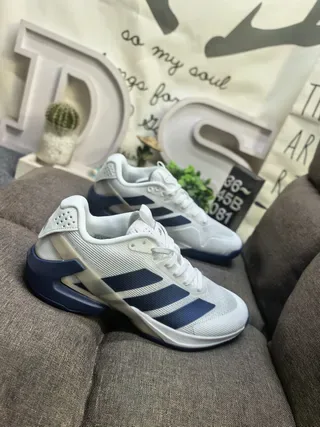 Adidas أحذية رياضية نمط حياة أبيض بحري منخفضة علوية شبكية 9