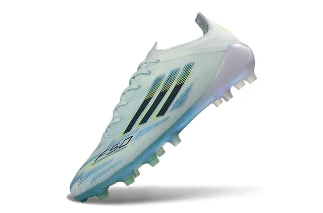 Adidas X স্পার্কফ্লুয়েন্স সাদা নীল সবুজ ফার্ম গ্রাউন্ড ফুটবল জুতো 3