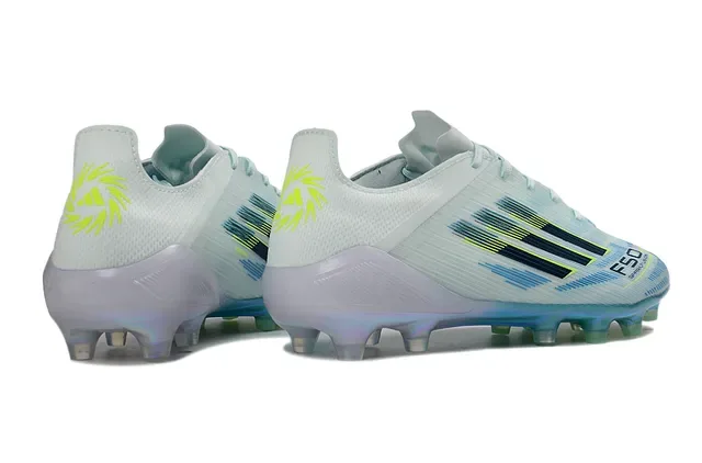 Adidas X স্পার্কফ্লুয়েন্স সাদা নীল সবুজ ফার্ম গ্রাউন্ড ফুটবল জুতো 5
