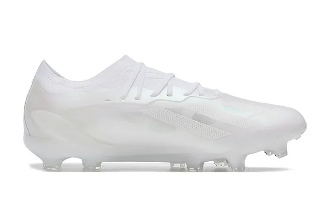 Adidas X Speedflow Chaussures de football blanches pour terrain ferme 7