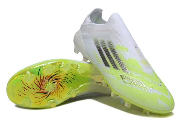 Adidas X Speedflow White Neon Lime Green Firm-Ground Sapatos de futebol 4