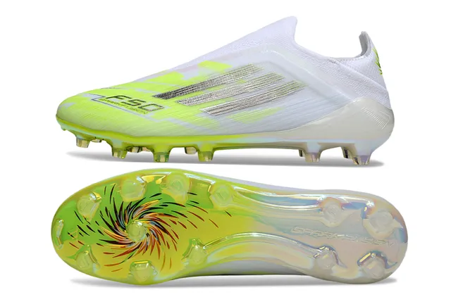 Adidas X Speedflow White Neon Lime Green Firm-Ground Sapatos de futebol 6