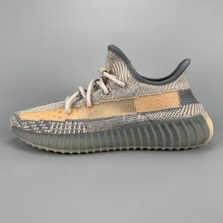 Adidas Yeezy Boost 350 حذاء أسلوب حياة بيج رمادي محبوك