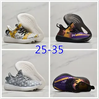 Adidas Yeezy Boost 350 V2 أبيض مونوغرام حزام أصفر أحذية رياضية lifestyle