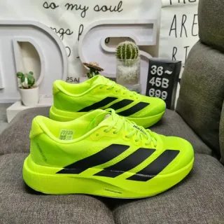 Adidas حذاء رياضي أصفر أسود تريكو علوي لوح جانبي ثلاث شرائط نمط حياة