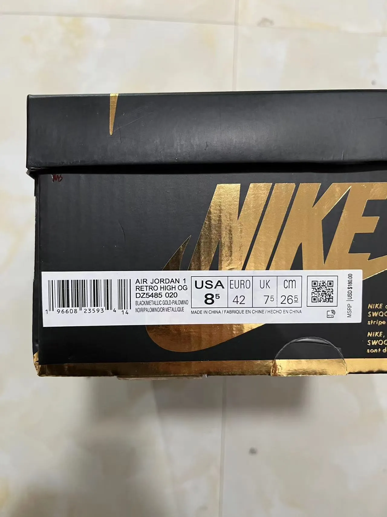 Air Jordan 1 黑色灰褐色皮革-麂皮篮球鞋 11
