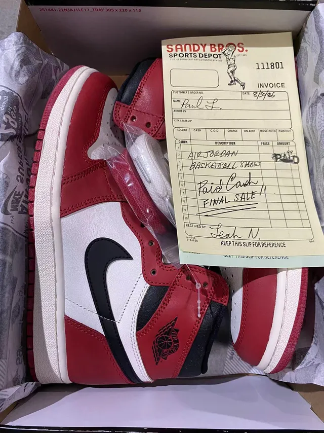 Air Jordan 1 High Red White Black Chaussures de Basketball 8