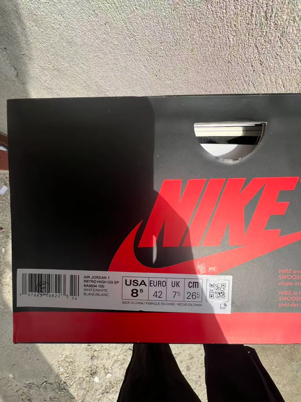 Zapatillas de baloncesto Air Jordan 1 Off-White x brida industrial blanca 11