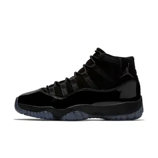 Tênis de basquete Air Jordan 11 em couro envernizado preto
