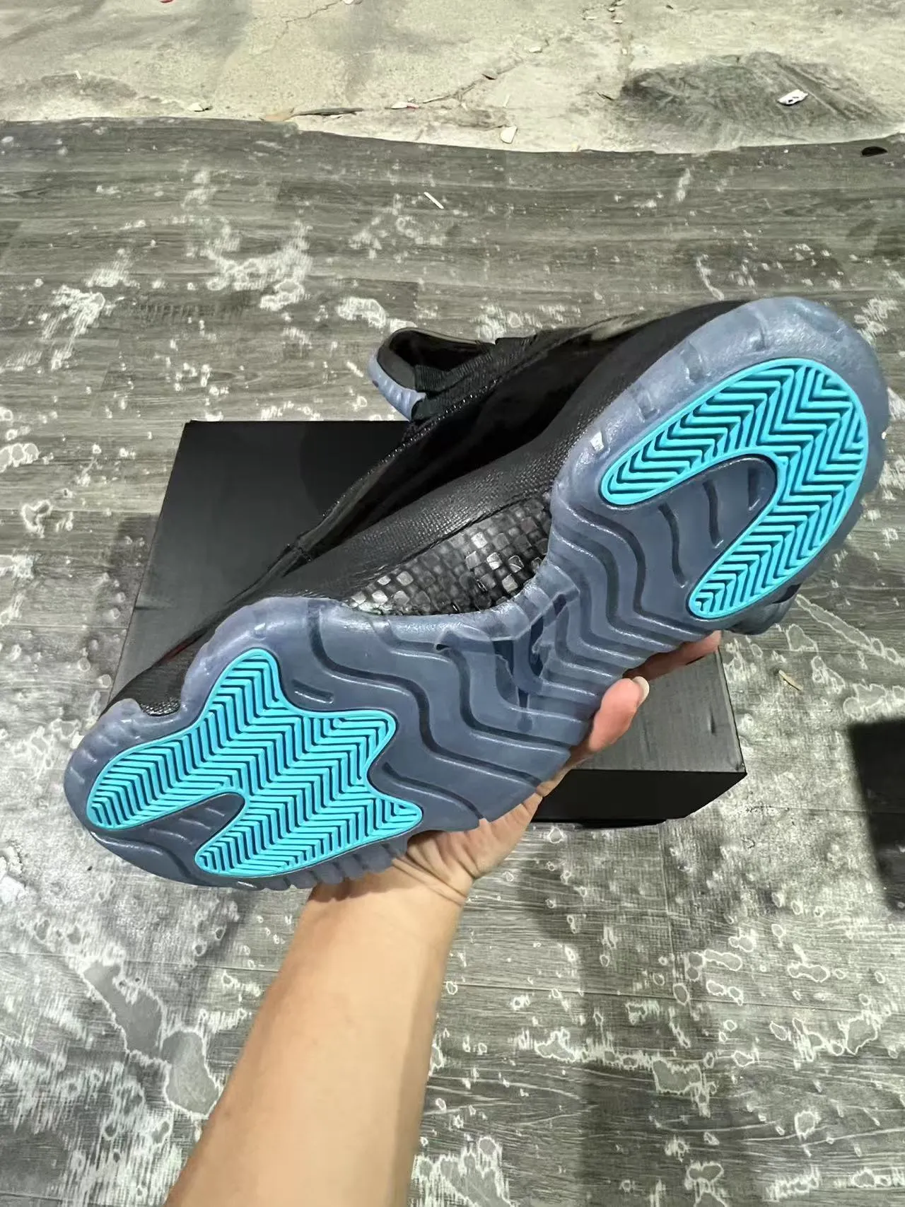 Air Jordan 11 Black Teal Chaussures de basketball 6