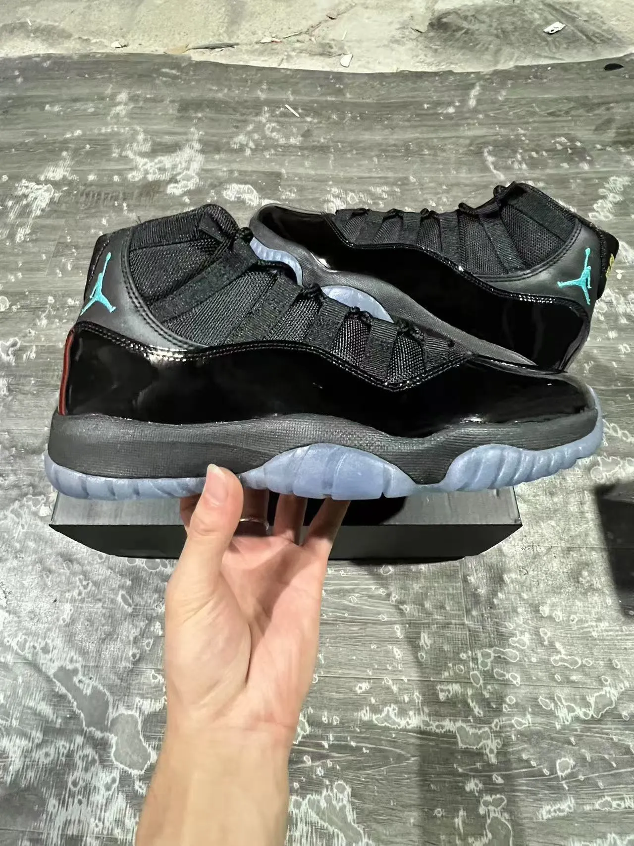 Air Jordan 11 Black Teal Chaussures de basketball 7