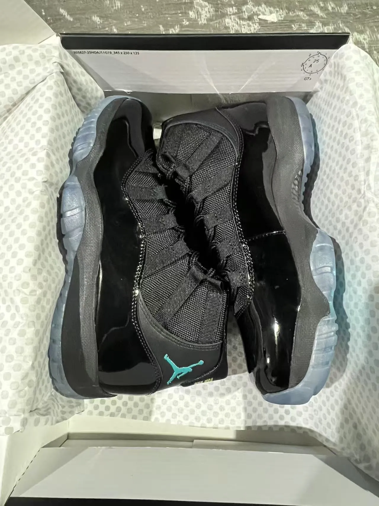Air Jordan 11 Black Teal Chaussures de basketball 9