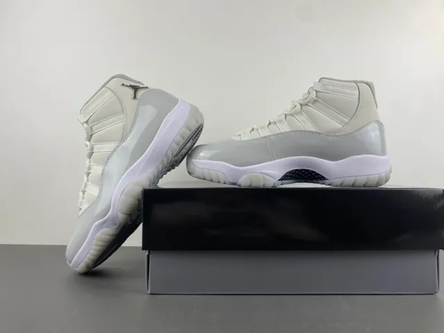 Air Jordan 11 灰白高帮漆皮鞋头篮球鞋 15