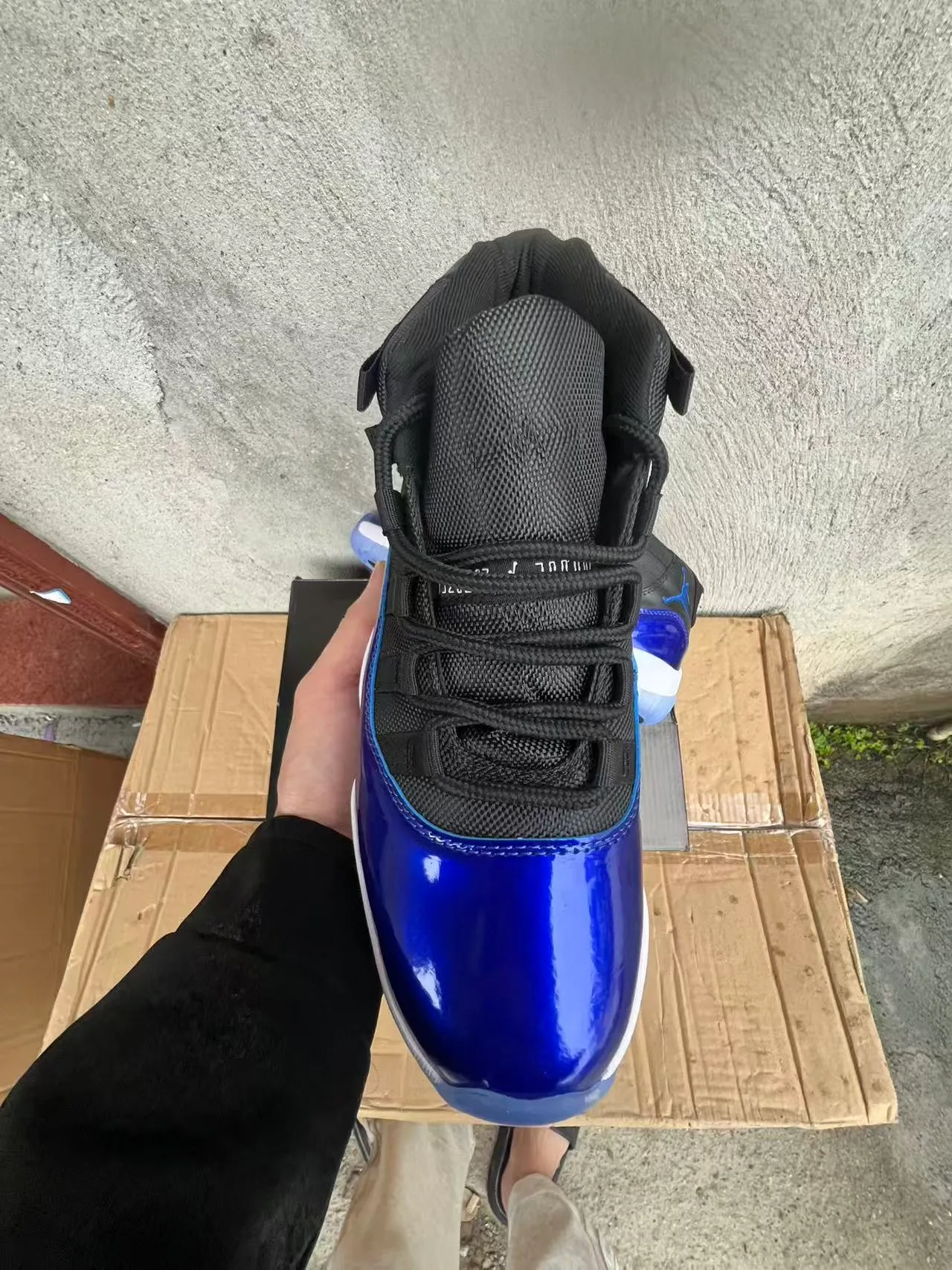 Air Jordan 11 রয়্যাল ব্লু পেটেন্ট লেদার বাস্কেটবল জুতো 3