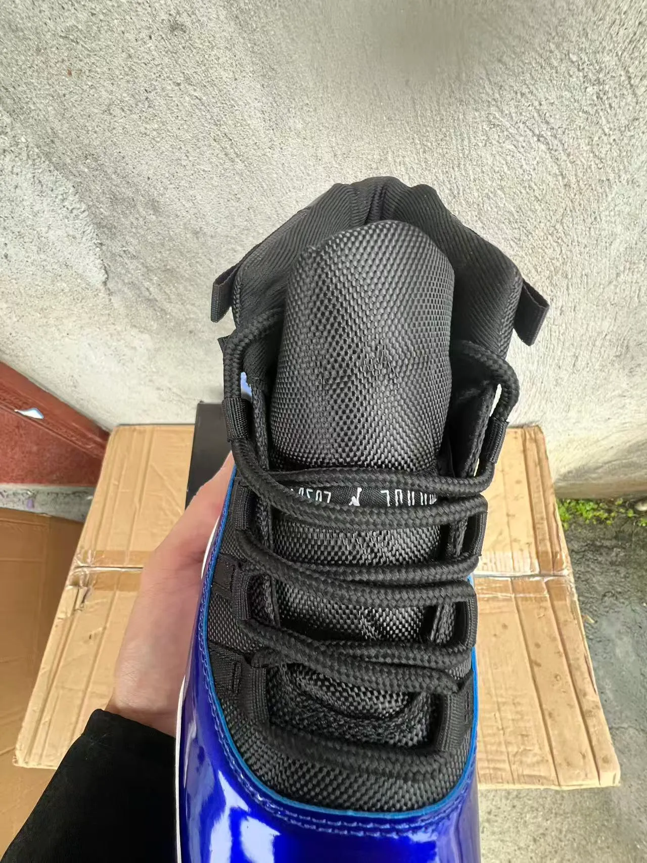 Air Jordan 11 রয়্যাল ব্লু পেটেন্ট লেদার বাস্কেটবল জুতো 4