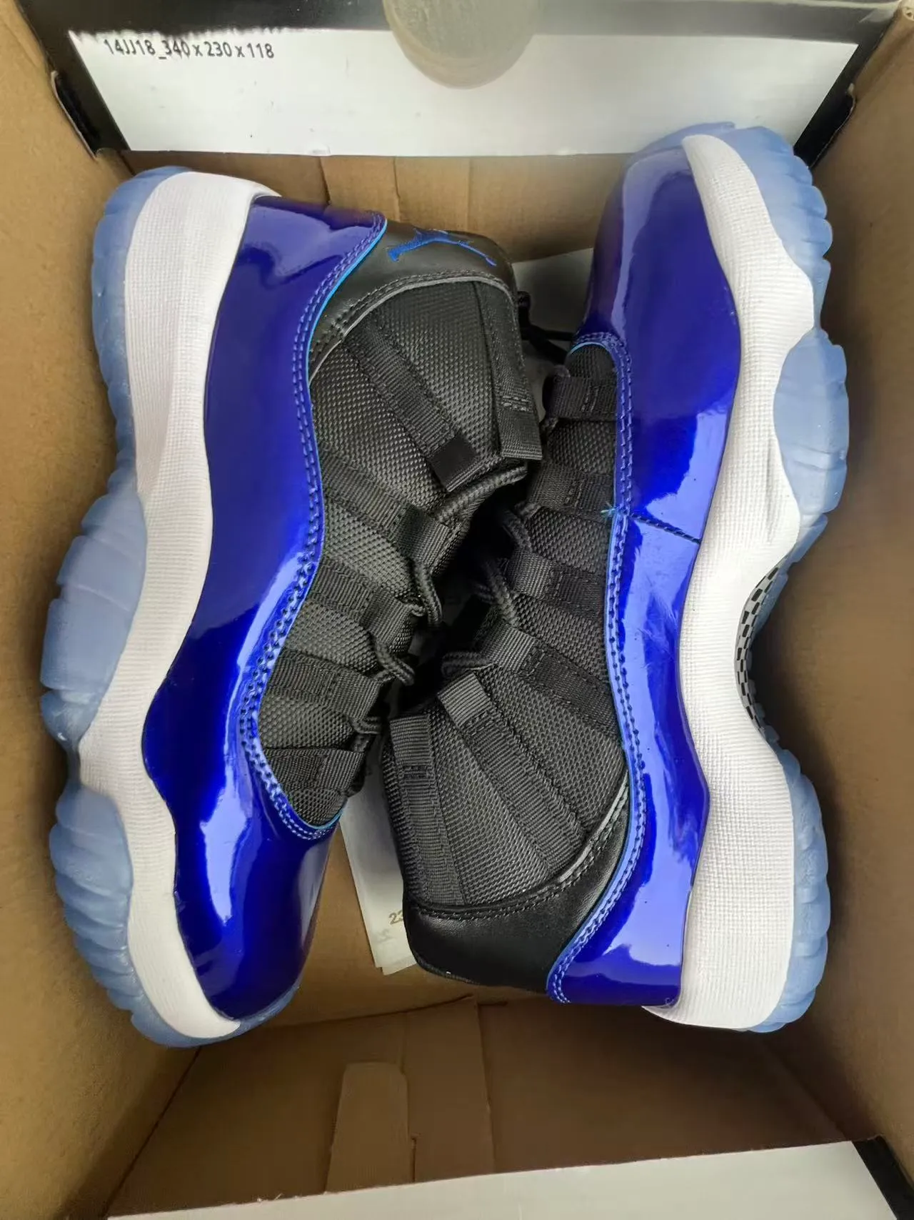 Air Jordan 11 রয়্যাল ব্লু পেটেন্ট লেদার বাস্কেটবল জুতো 9