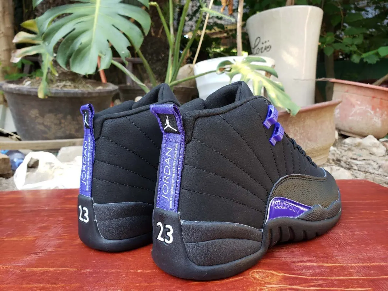 Air Jordan 12 Black Royal Blue Basketball Shoes 2