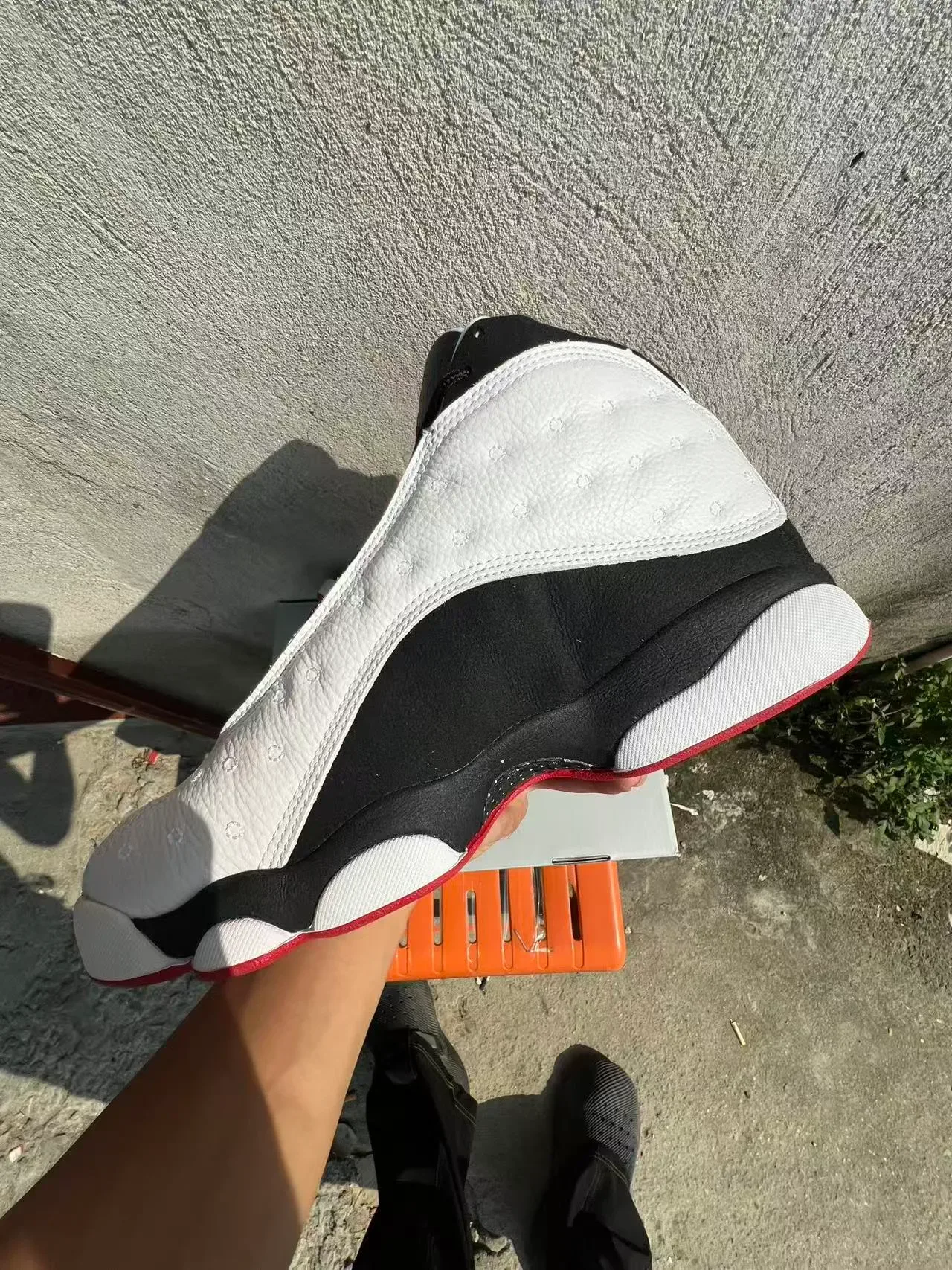 Air Jordan 13 White Black Red Basketball Shoes 5