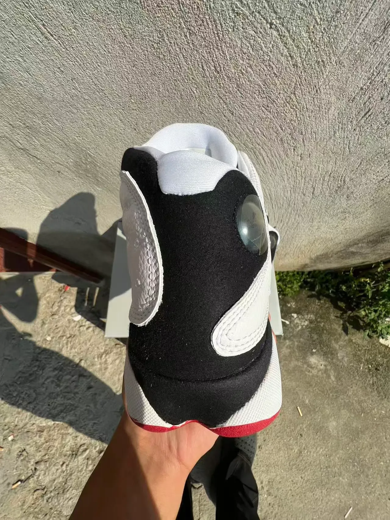 Air Jordan 13 White Black Red Basketball Shoes 8