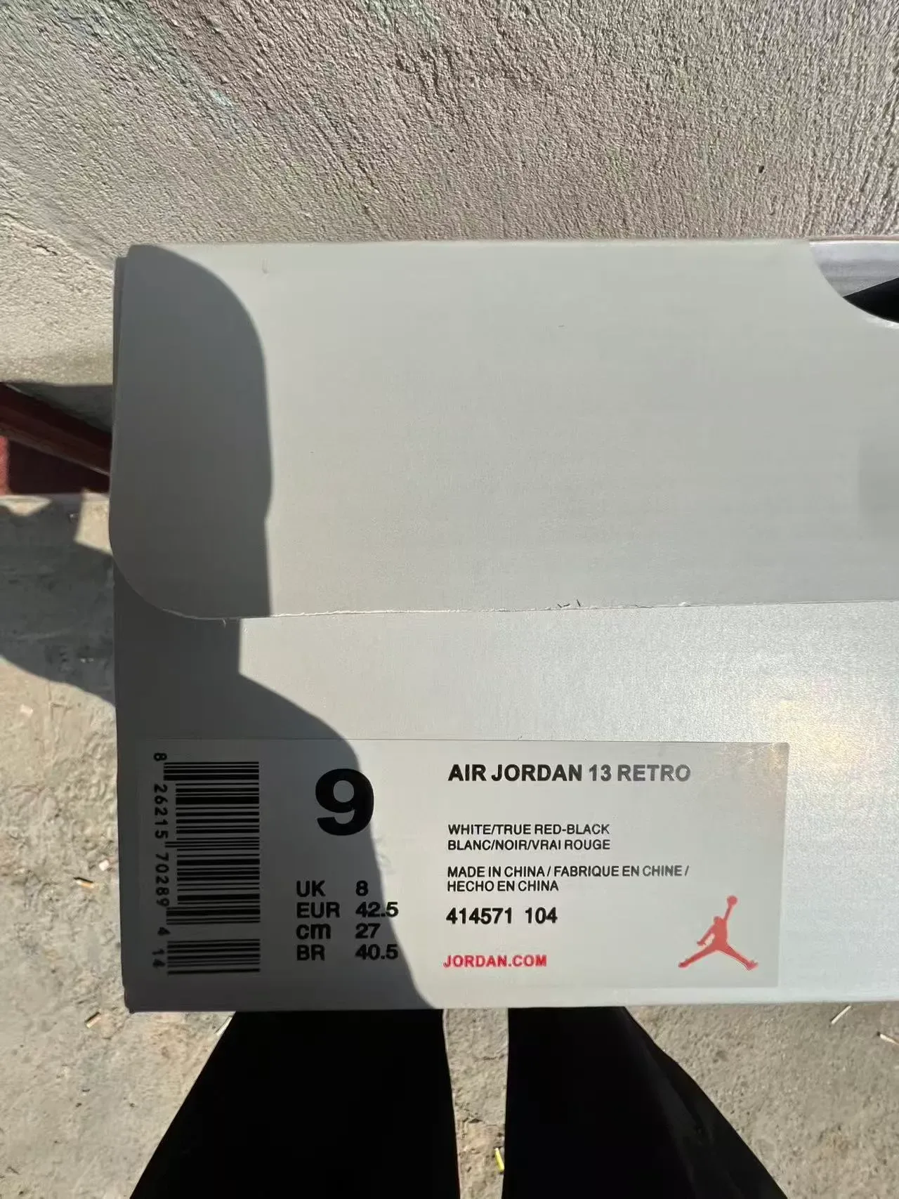 Air Jordan 13 White Black Red Basketball Shoes 10