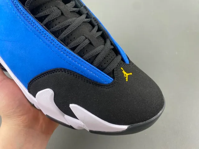 Air Jordan 14 Royal Blue Black White Basketball Shoes 2