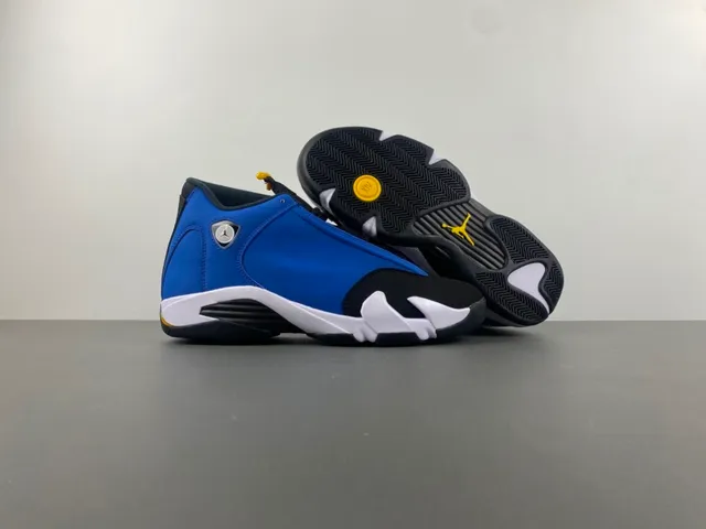 Air Jordan 14 Royal Blue Black White Basketball Shoes 12