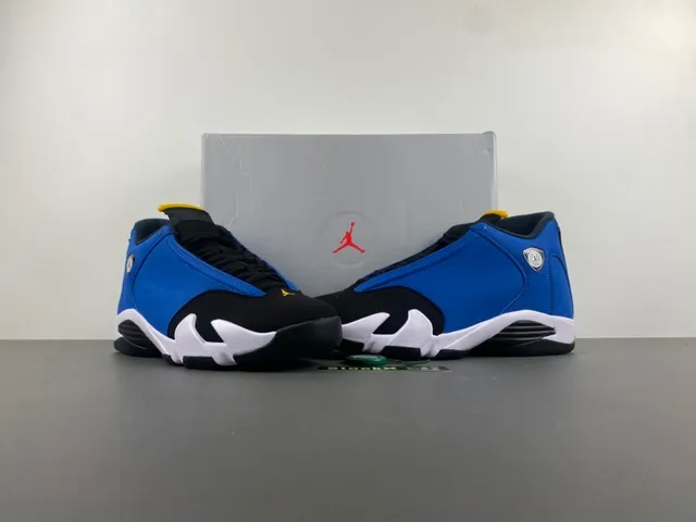 Air Jordan 14 Royal Blue Black White Basketball Shoes 13