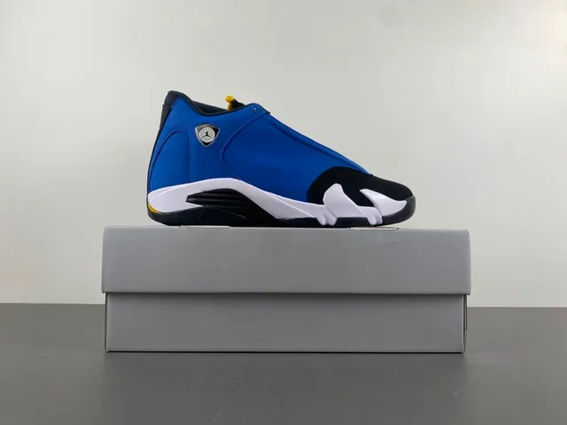 Air Jordan 14 Royal Blue Black White Basketball Shoes 15