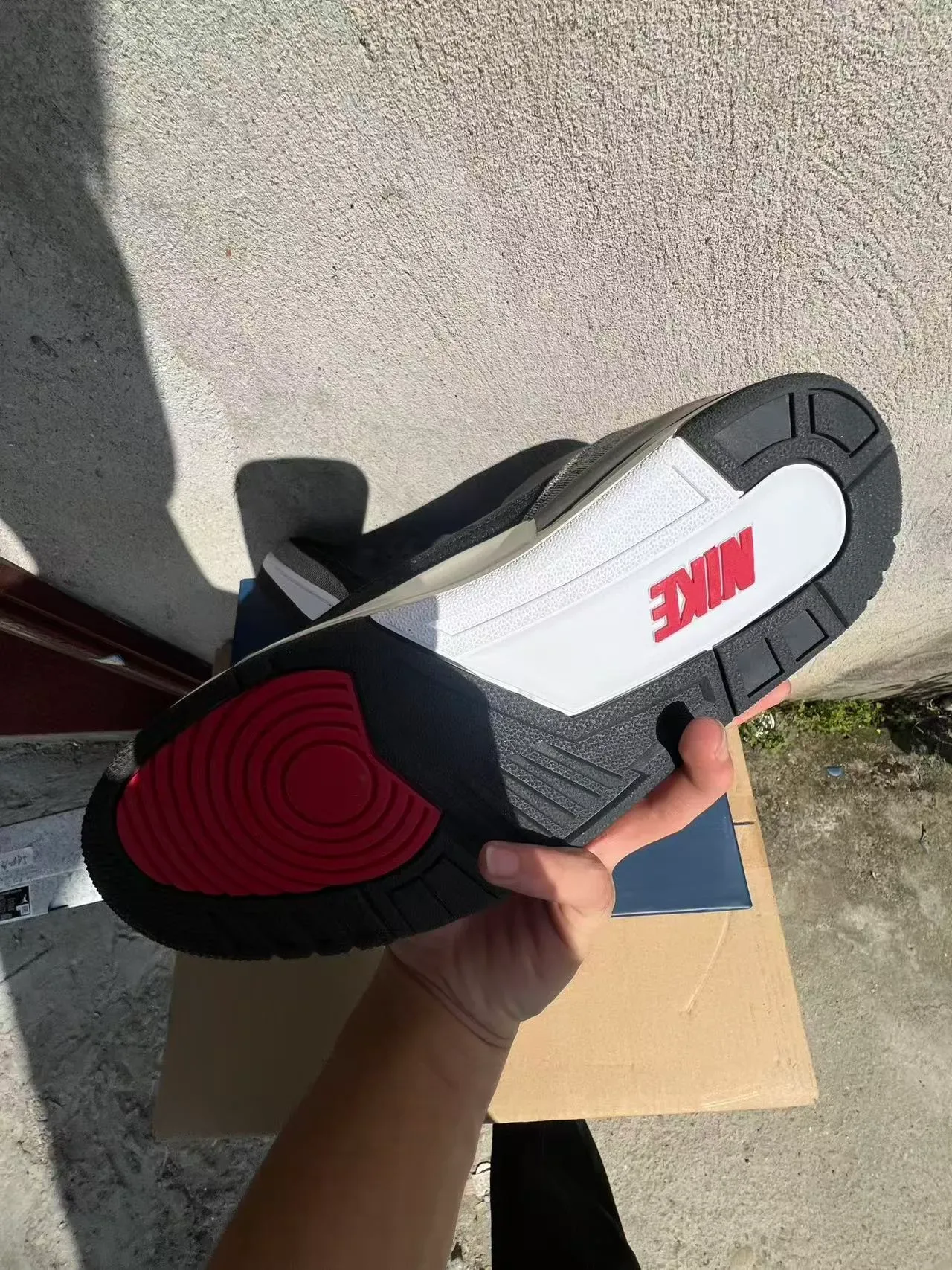 Air Jordan 3 Negro Gris Impresión Elefante Zapatos de Baloncesto 6