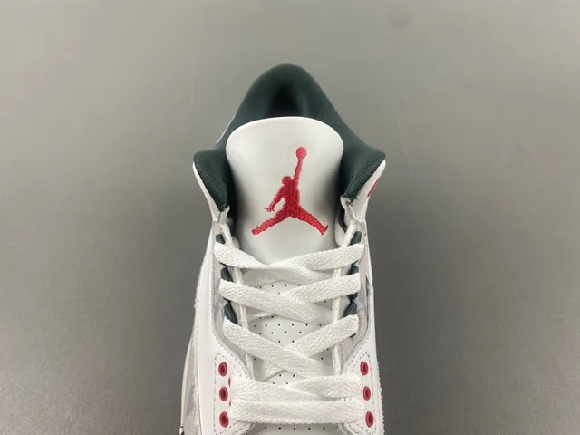 Tênis de basquete Air Jordan 3 Elephant Print branco e rosa 6