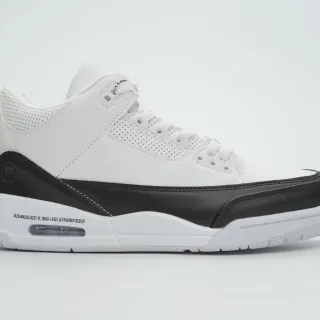 Air Jordan 3 Fragment Design Tênis de basquete branco e preto