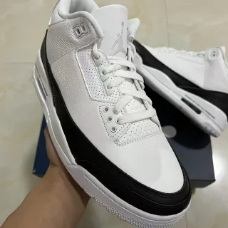 Air Jordan 3 सफेद काले बास्केटबॉल जूते