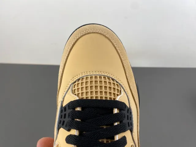 Air Jordan 4 বেইজ কালো লাল বাস্কেটবল জুতা 5