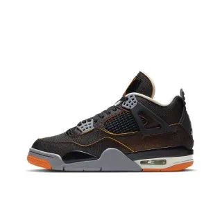 Tênis de basquete Air Jordan 4 preto e laranja