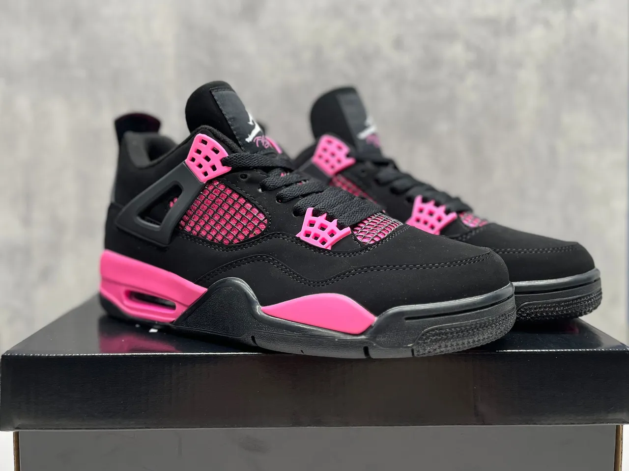 Zapatillas de baloncesto Air Jordan 4 Pantera Rosa Negra 4