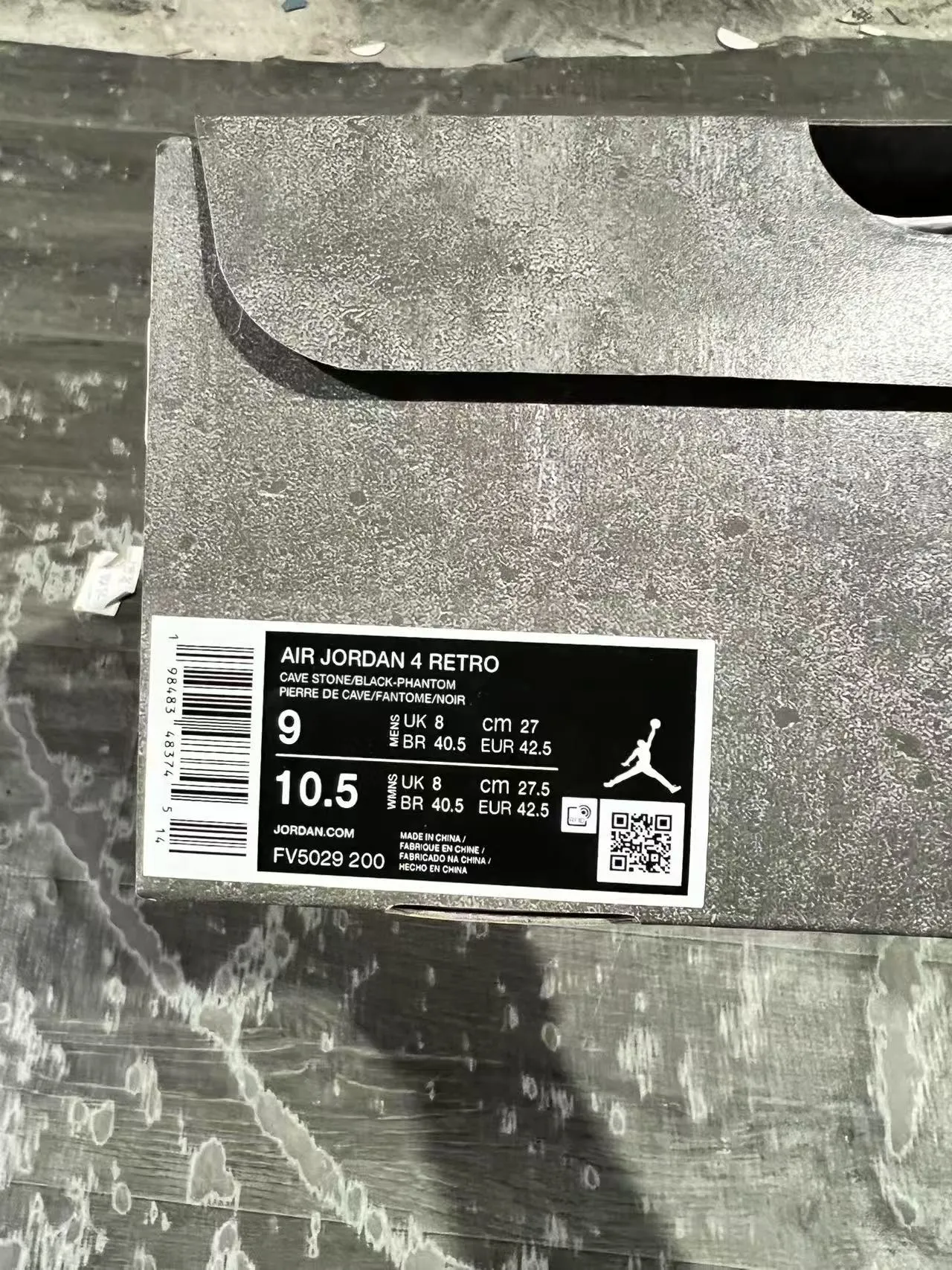 Zapatillas de baloncesto Air Jordan 4 de ante gris y jaula negra 10
