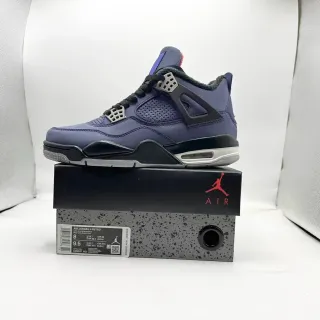 Air Jordan 4 Retro Deep Blue Black 篮球鞋