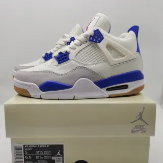 Air Jordan 4 Retro SP Zapatillas de baloncesto blanco y azul