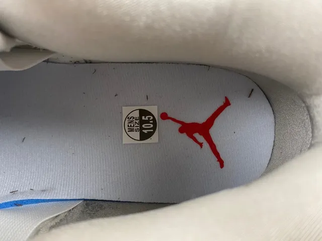Tênis de basquete Air Jordan 4 branco cinza vermelho 15