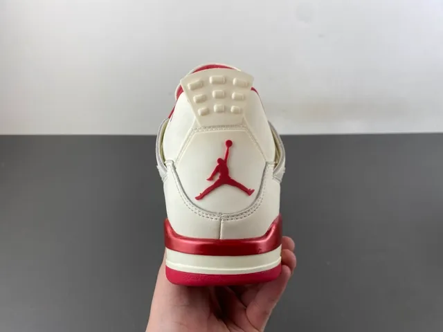 Air Jordan 4 सफेद लाल बास्केटबॉल जूते 4