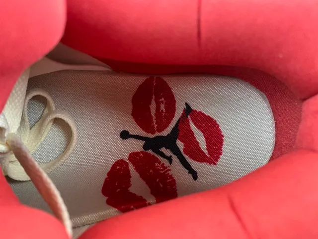 Air Jordan 4 सफेद लाल बास्केटबॉल जूते 7