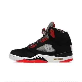 Air Jordan 5 Black Red White 篮球鞋