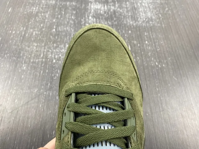 Air Jordan 5 ज़ैतूनी हरा नारंगी लौ बास्केटबॉल जूते 12