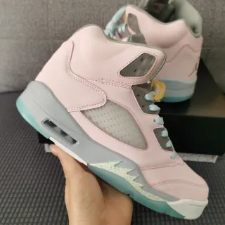 Air Jordan 5 গোলাপি এবং মিন্ট গ্রিন বাস্কেটবল জুতো