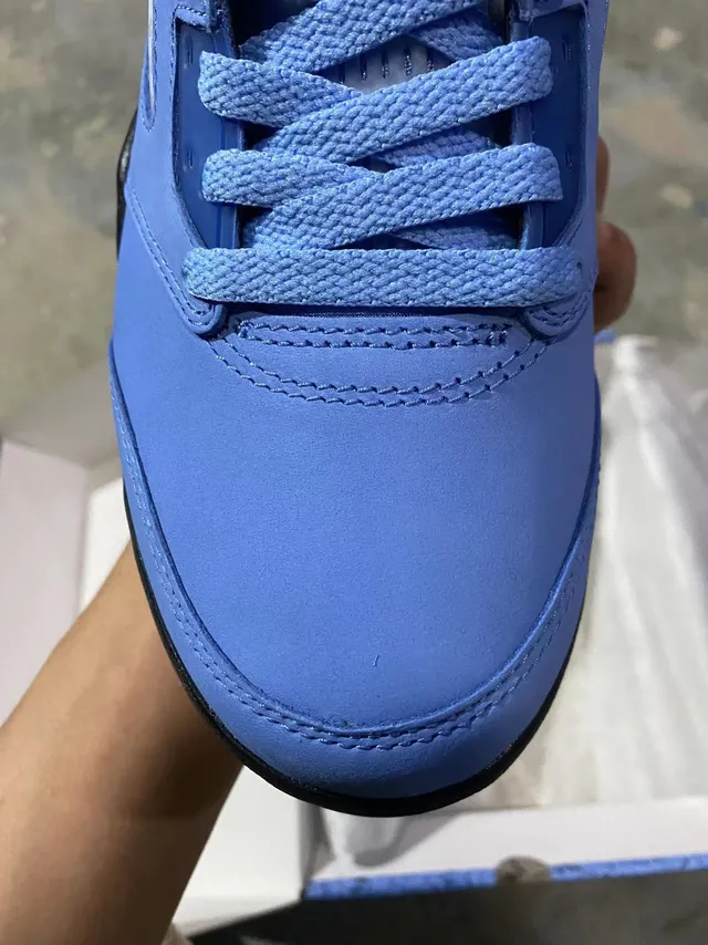 Tênis de basquete Air Jordan 5 University Blue Black 3