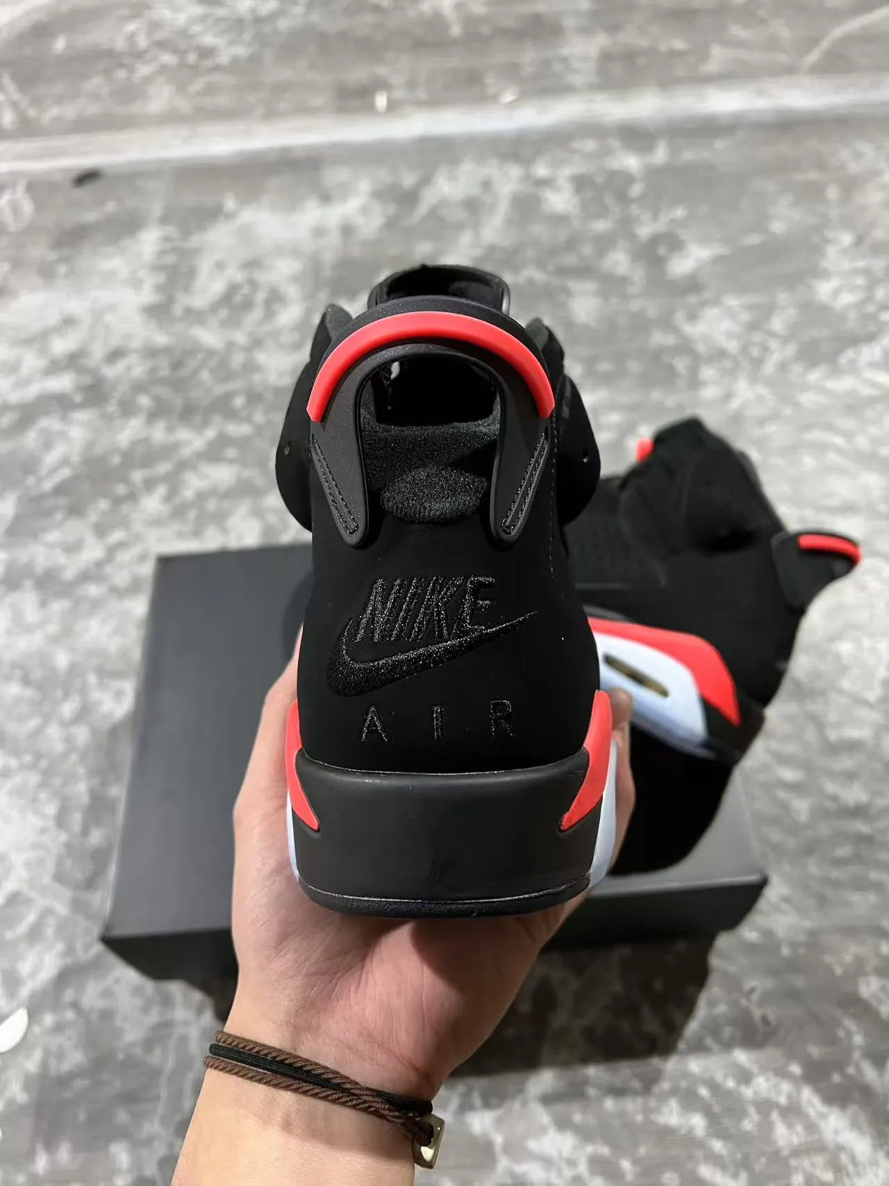 Zapatillas de baloncesto Air Jordan 6 negro rojo hielo 8