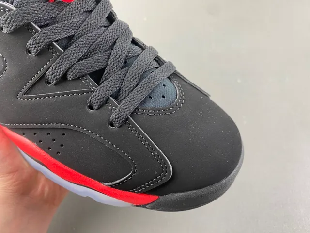 Tênis de basquete Air Jordan 6 preto vermelho branco 2