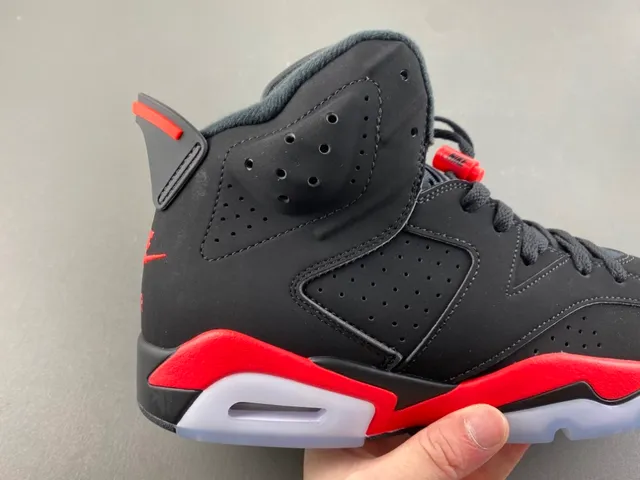 Tênis de basquete Air Jordan 6 preto vermelho branco 3