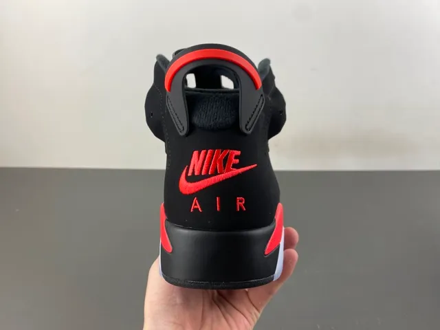 Tênis de basquete Air Jordan 6 preto vermelho branco 4