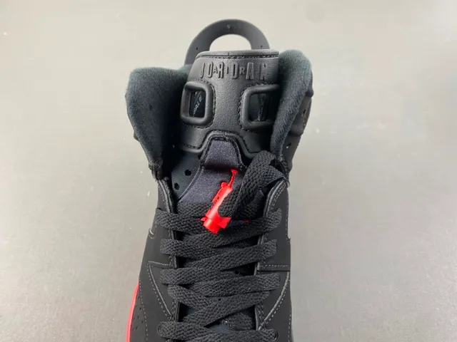 Tênis de basquete Air Jordan 6 preto vermelho branco 6